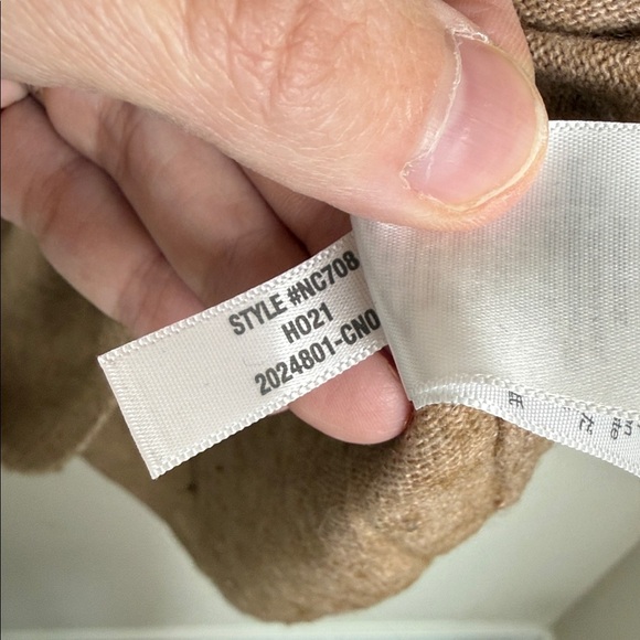 Madewell Crestland Side-Button Turtleneck Merino Wool Tunic Sweater Tan Size XL - Picture 6 of 8